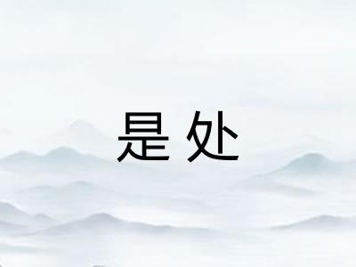 是处