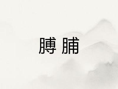 膊脯
