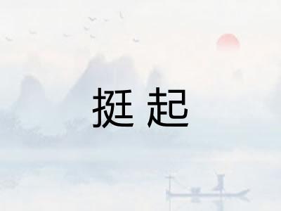 挺起