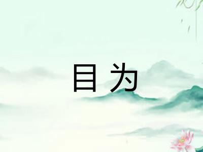 目为