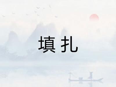 填扎