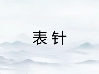 表针