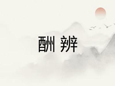 酬辨