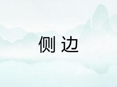 侧边