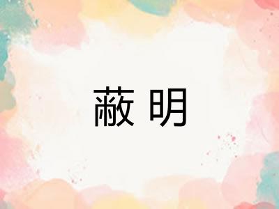 蔽明
