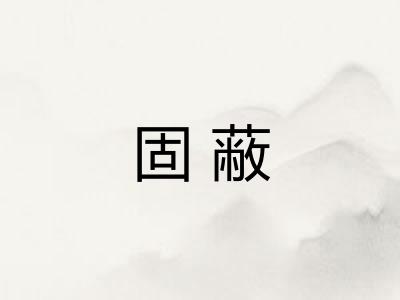固蔽
