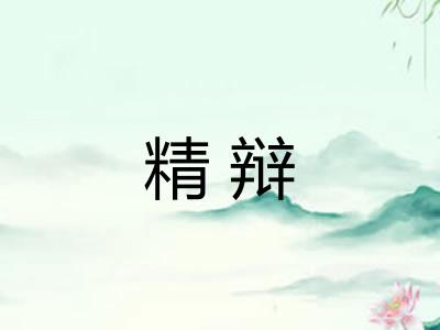 精辩