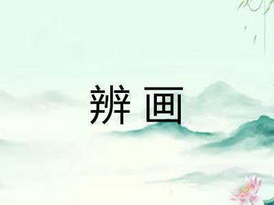 辨画