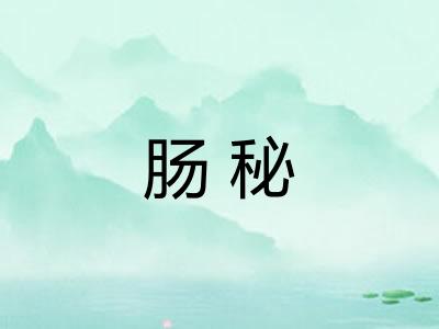 肠秘