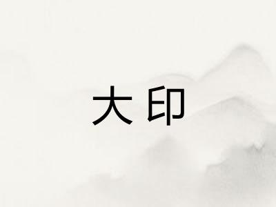 大印 大印
