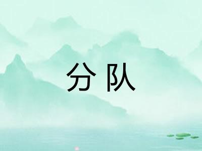 分队
