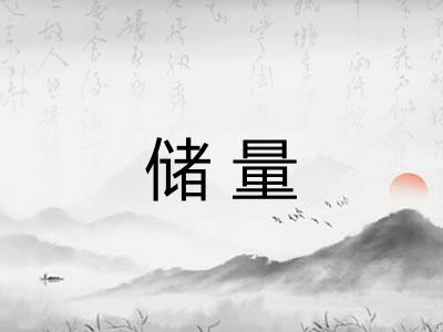 储量