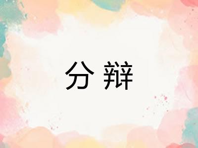 分辩