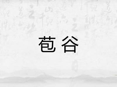 苞谷