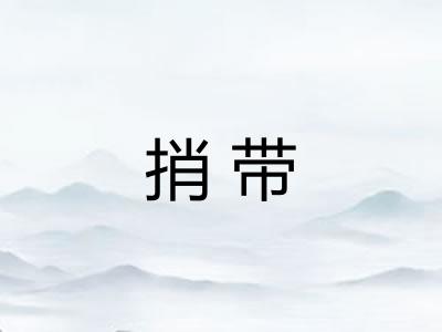 捎带