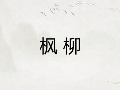 枫柳