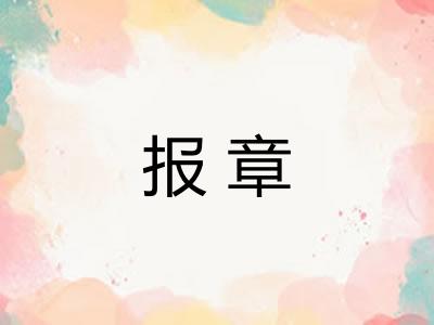 报章