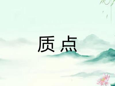 质点