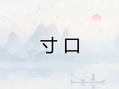 寸口