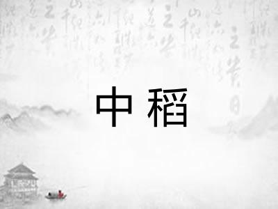中稻