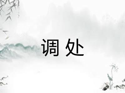 调处