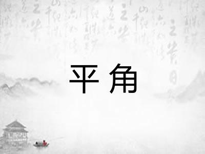 平角 平角