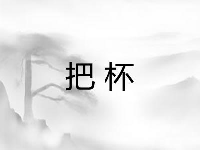 把杯