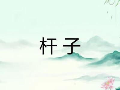 杆子