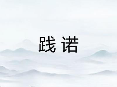 践诺