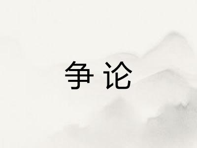 争论