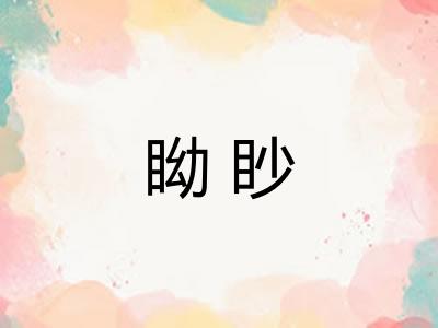 眑眇