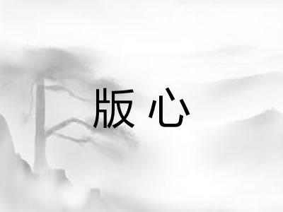 版心