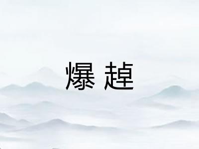 爆趠