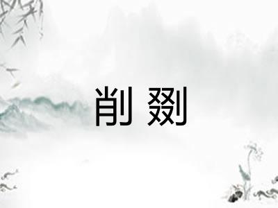 削剟