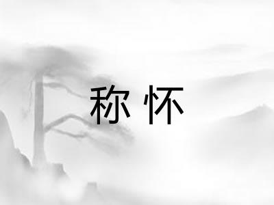 称怀