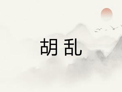 胡乱