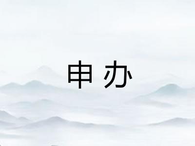 申办