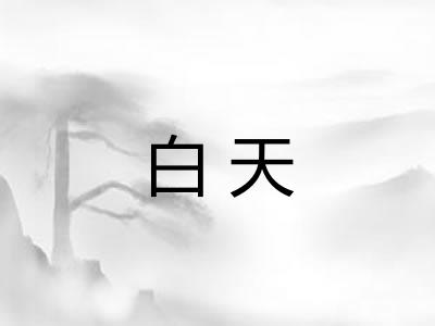 白天