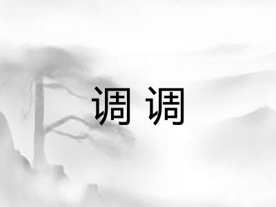 调调 调调