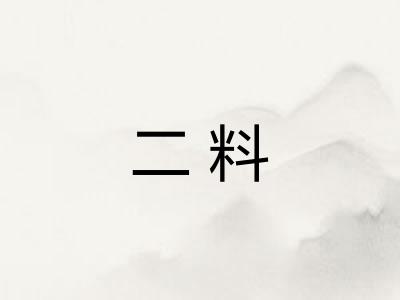 二料 二料