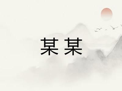 某某