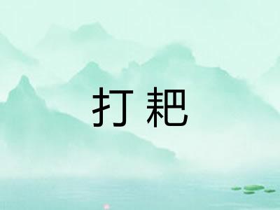 打耙