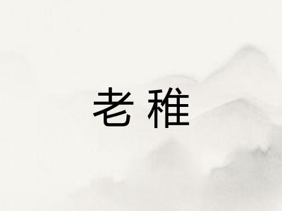老稚