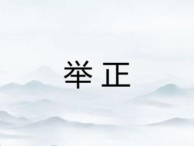 举正