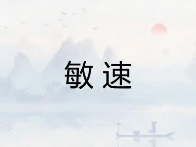 敏速