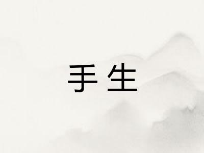 手生 手生
