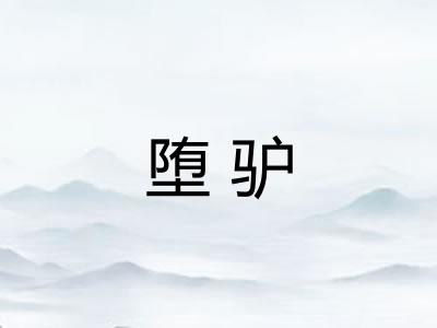 堕驴