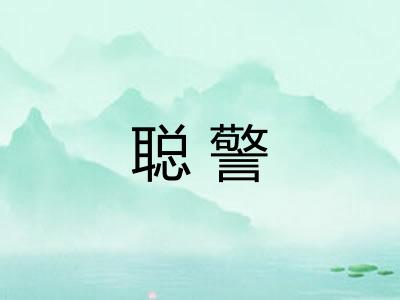 聪警