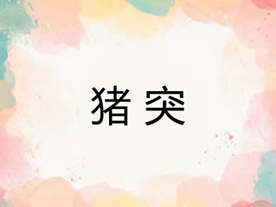 猪突