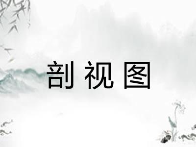 剖视图